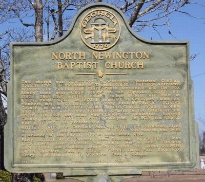 North Newington Baptist Church Marker image. Click for full size.