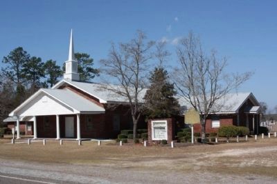 North Newington Baptist Church Marker, seen along Ga 24 image. Click for full size.