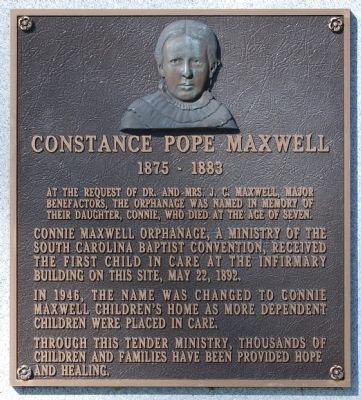 Constance Pope Maxwell Marker -<br>South Side image. Click for full size.