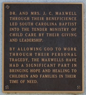 Constance Pope Maxwell Marker -<br>East Side image. Click for full size.