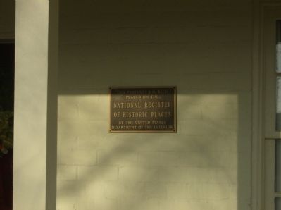 National Register of Historic Places marker on Fort Harrison image. Click for full size.