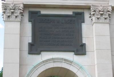 Losey Memorial, Left Marker image. Click for full size.