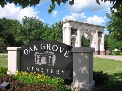 Oak Grove Cemetery Sign. Click for full size. Oak Grove Cemetery Sign image. Click for full size.