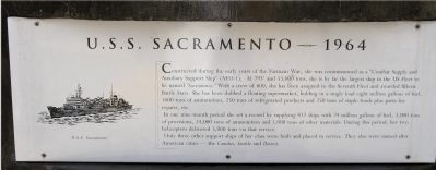 U.S.S. Sacramento – 1964 Marker image. Click for full size.