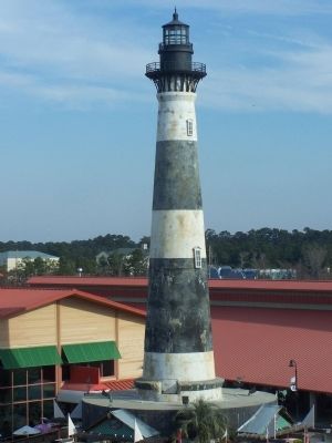 Replica of the Morris Island Lighthouse. Click for full size. Replica of the Morris Island Lighthouse image. Click for full size.
