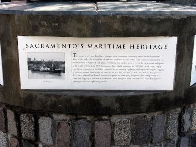 Sacramentos Maritime Heritage Marker image. Click for full size.