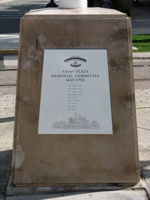 The AMMV Plaza Memorial Committee Plaque at the Monument image. Click for full size.