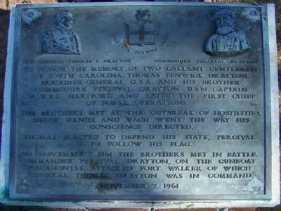 Two Gallent Gentlemen from South Carolina Marker. Click for full size. Two Gallent Gentlemen from South Carolina Marker image. Click for full size.