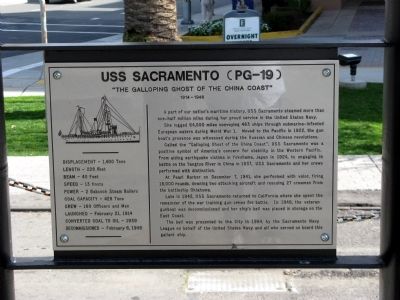 USS Sacramento (PG-19) Marker image. Click for full size.
