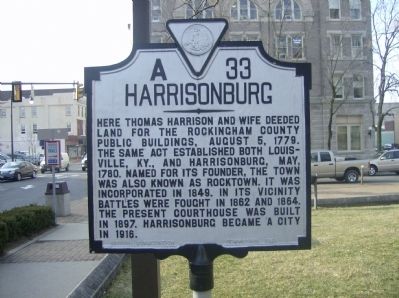 Harrisonburg Marker image. Click for full size.