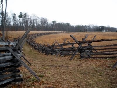 Gaines' Mill Battlefield west of the Watt House. image. Click for full size.