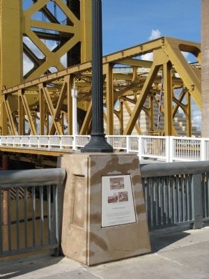 The Tower Bridge Marker with The Bridge in the Background image. Click for full size.