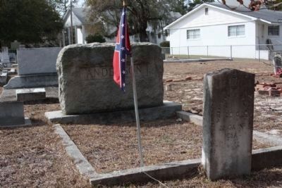 Middle Ground Baptist Church Cemetery ; buried are some CSA veterans. Marker seen in background image. Click for full size.