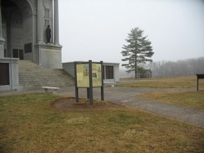 Kiosk at Front of the Pennsylvania Memorial image. Click for full size.