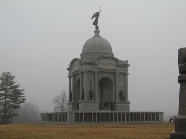 Pennsylvania Memorial on a Misty Day image. Click for full size.