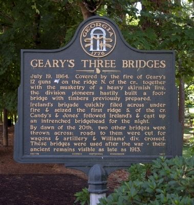 Gearys Three Bridges Marker image. Click for full size.