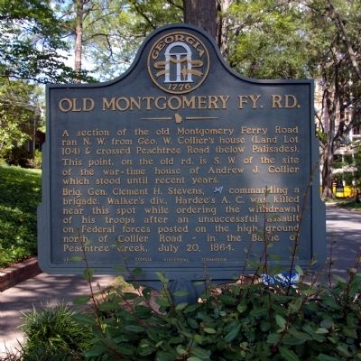 Old Montgomery Fy. Rd. Marker. Click for full size. Old Montgomery Fy. Rd. Marker image. Click for full size.