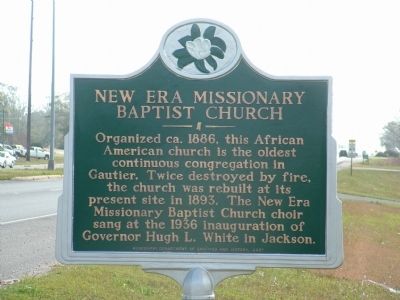 New Era Missionary Baptist Church Marker image. Click for full size.