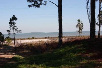 Fort Walker beach were Union troops landed ashore image. Click for full size.