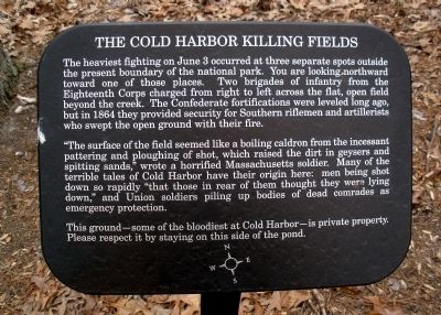 The Cold Harbor Killing Fields Marker image. Click for full size.
