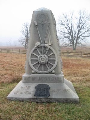 Ninth Michigan Battery Monument image. Click for full size.