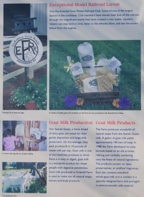 Emerald Farm Marker -<br>Goats Milk Products and Production image. Click for full size.
