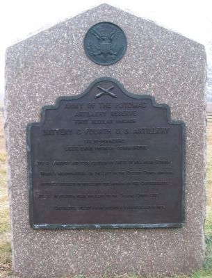 Battery C, Fourth U.S. Artillery Tablet image. Click for full size.