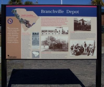 Branchville Depot Marker. Click for full size. Branchville Depot Marker image. Click for full size.