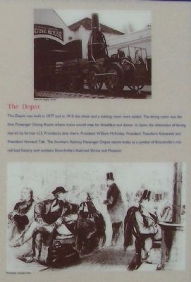 Branchville Depot Marker, Right side Pictures- The Depot. Click for full size. Branchville Depot Marker, Right side Pictures- The Depot image. Click for full size.