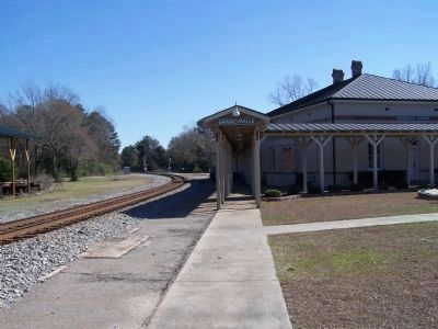 Branchville Depot trackside, looking eastbound. Click for full size. Branchville Depot trackside, looking eastbound image. Click for full size.
