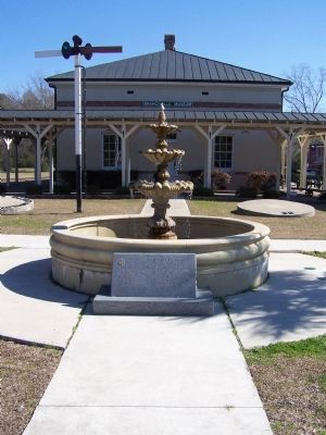 Branchville Depot Memorial Fountain. Click for full size. Branchville Depot Memorial Fountain image. Click for full size.