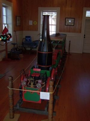 Branchville Depot Displays Replica of "Best Friend of Charleston" as Mentioned on Marker image. Click for full size.