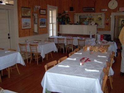 Branchville Depot Dining Room as Mentioned on Marker image. Click for full size.
