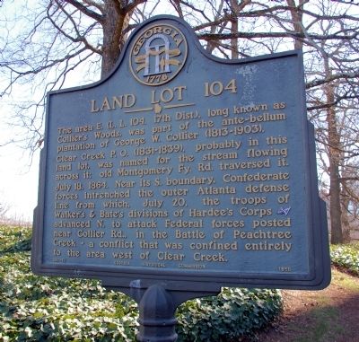Land Lot 104 Marker. Click for full size. Land Lot 104 Marker image. Click for full size.
