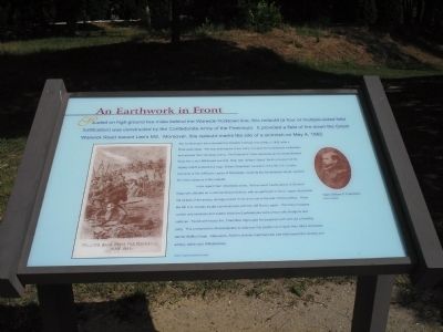 An Earthwork in Front Marker image. Click for full size.