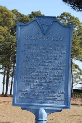 "Robbers Row" Marker image. Click for full size.