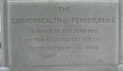 Left Front Inscription. Click for full size. Left Front Inscription image. Click for full size.