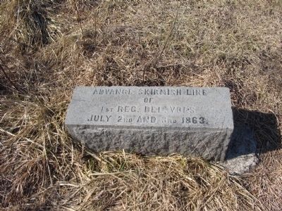 1st Regiment Delaware Volunteers Marker. Click for full size. 1st Regiment Delaware Volunteers Marker image. Click for full size.