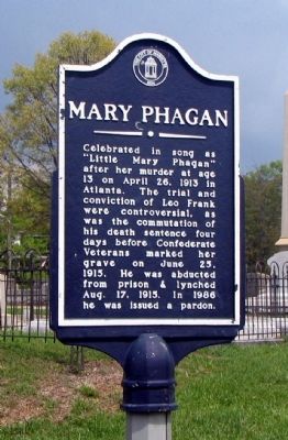 Mary Phagan Marker image. Click for full size.