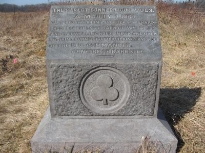 14th Regiment Connecticut Volunteers Marker image. Click for full size.