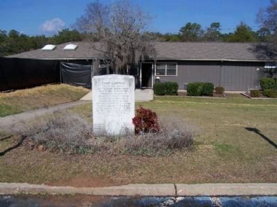 Camp Lawton Marker at Magnolia Springs State Park Headquarters image. Click for full size.