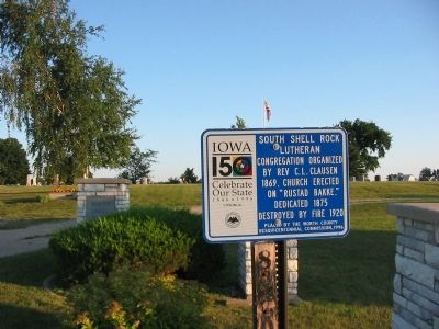 South Shell Rock Lutheran Marker. Click for full size. South Shell Rock Lutheran Marker image. Click for full size.