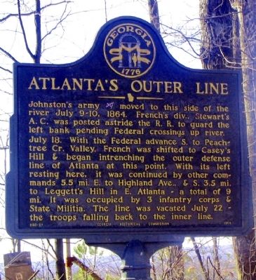 Atlanta's Outer Line Marker. Click for full size. Atlanta's Outer Line Marker image. Click for full size.