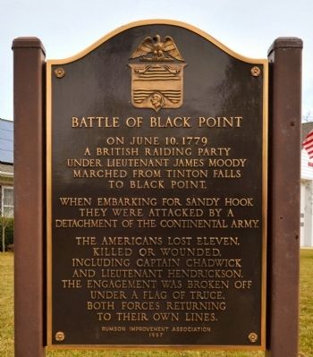 Battle of Black Point Marker image. Click for full size.