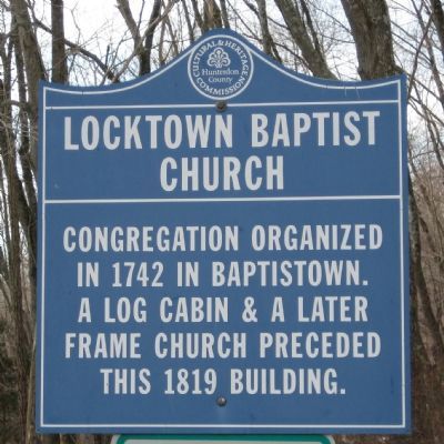Locktown Baptist Church Marker image. Click for full size.