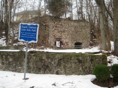 Peapack-Gladstone Lime Kiln Park Marker. Click for full size. Peapack-Gladstone Lime Kiln Park Marker image. Click for full size.