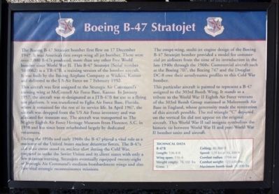 Boeing B-47 Stratojet Marker image. Click for full size.