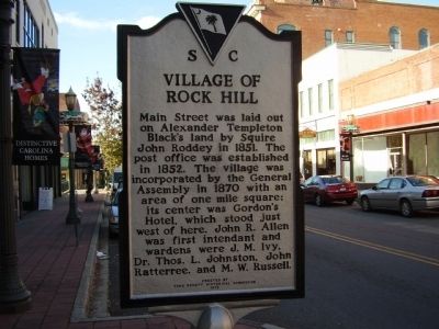 City of Rock Hill Marker image. Click for full size.