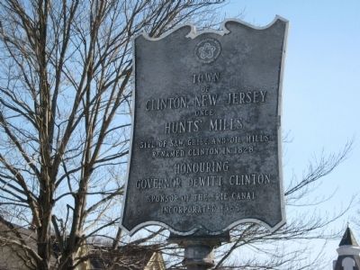 Town of Clinton, NJ Marker. Click for full size. Town of Clinton, NJ Marker image. Click for full size.