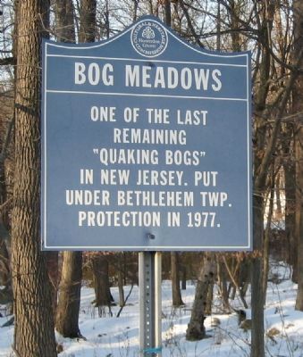 Bog Meadows Marker. Click for full size. Bog Meadows Marker image. Click for full size.